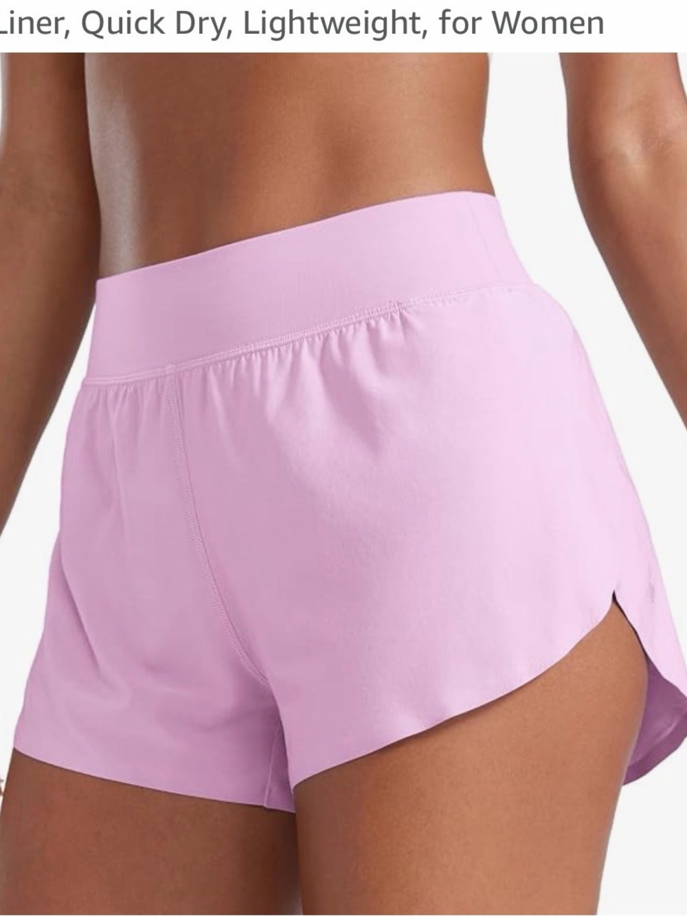 Lightweight Women's Run Shorts - Pastel Lilac